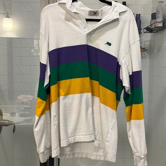 perlis | Tops | Perlis Mardi Gras Polo | Poshmark